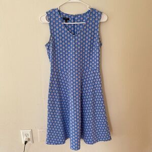 Talbots Multicolor Sleeveless Fit & Flare Petite Sz S Dress Summer Vacation